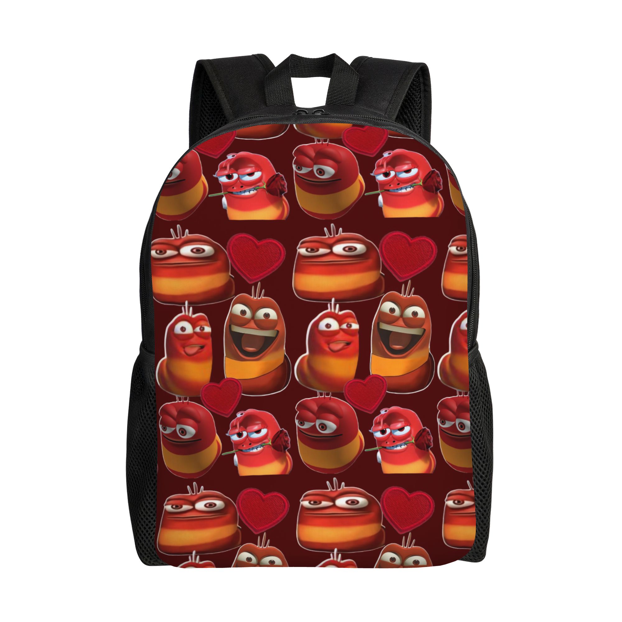 School Backpack Teen - Mochila deportiva Larva Yellow Larva Red,