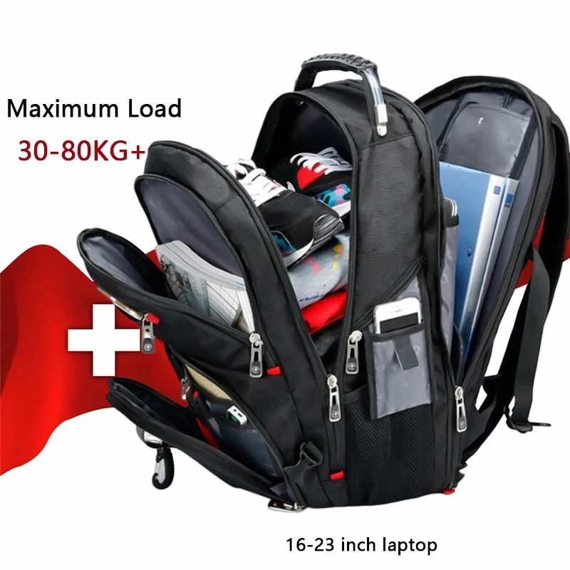 Travel Backpack Anti Theft - Bolso masculino multifunción de gran capacidad,