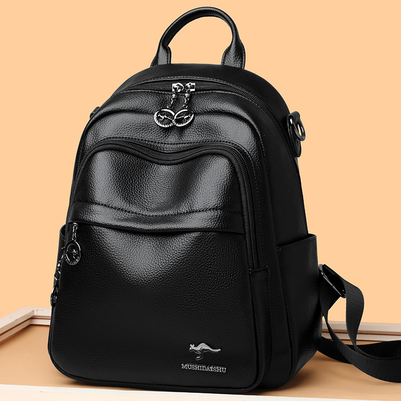 Travel Backpack Anti Theft - Mochila Impermeable de Cuero PU 2026