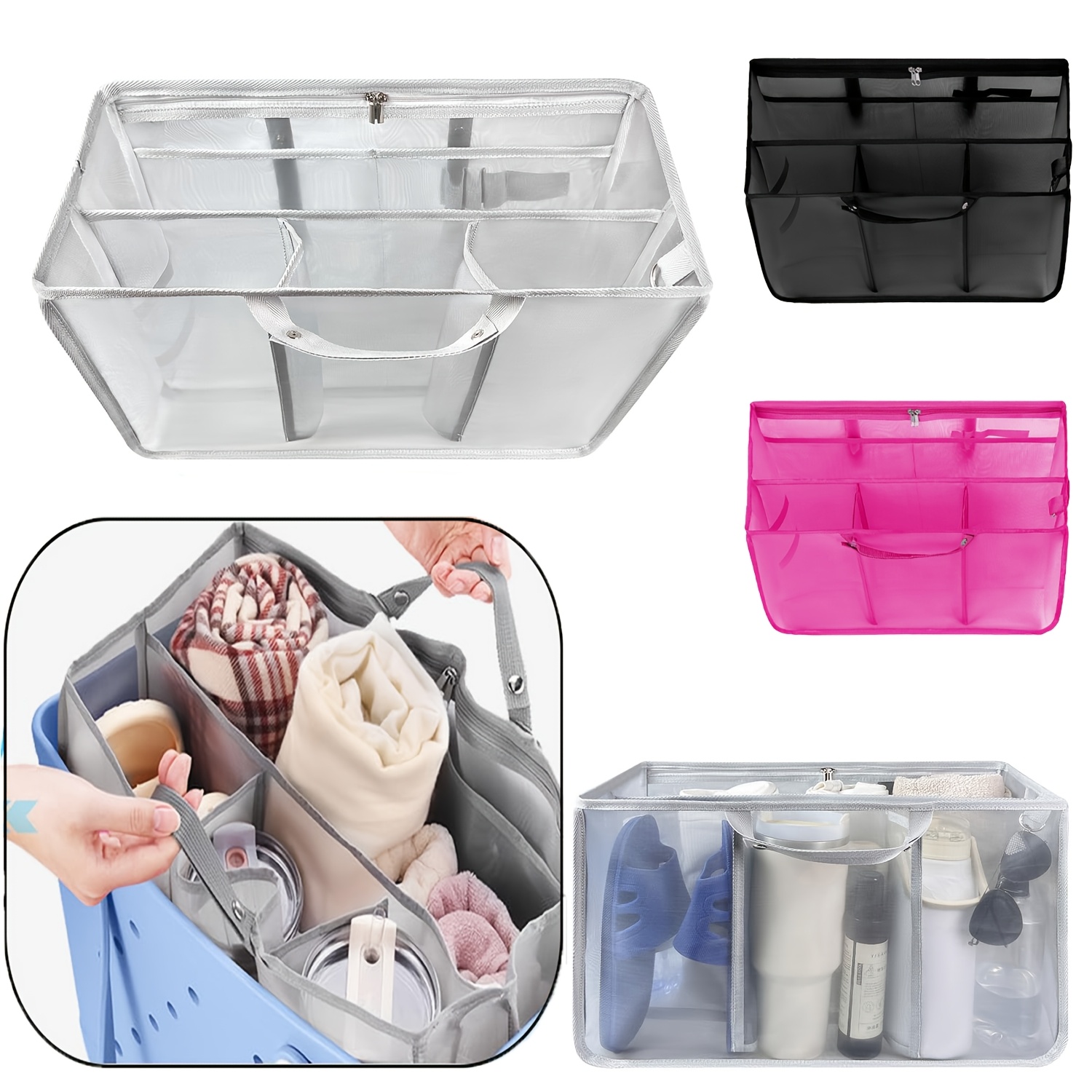 Backpack Insert Organizer - Bolsa de malla ligera, organizador, bolsa