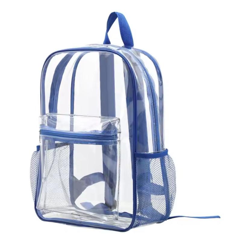 Canvas Backpack Casual - Mochila transparente para viaje, bolsa de