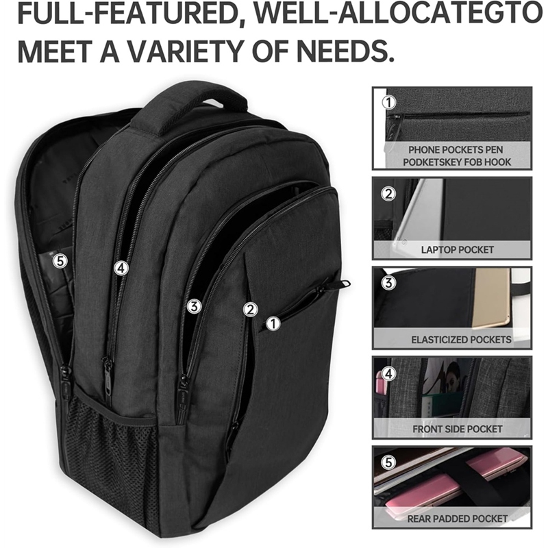 Mochila grande para ordenador  - Travel Backpack Anti Theft reseña y precio