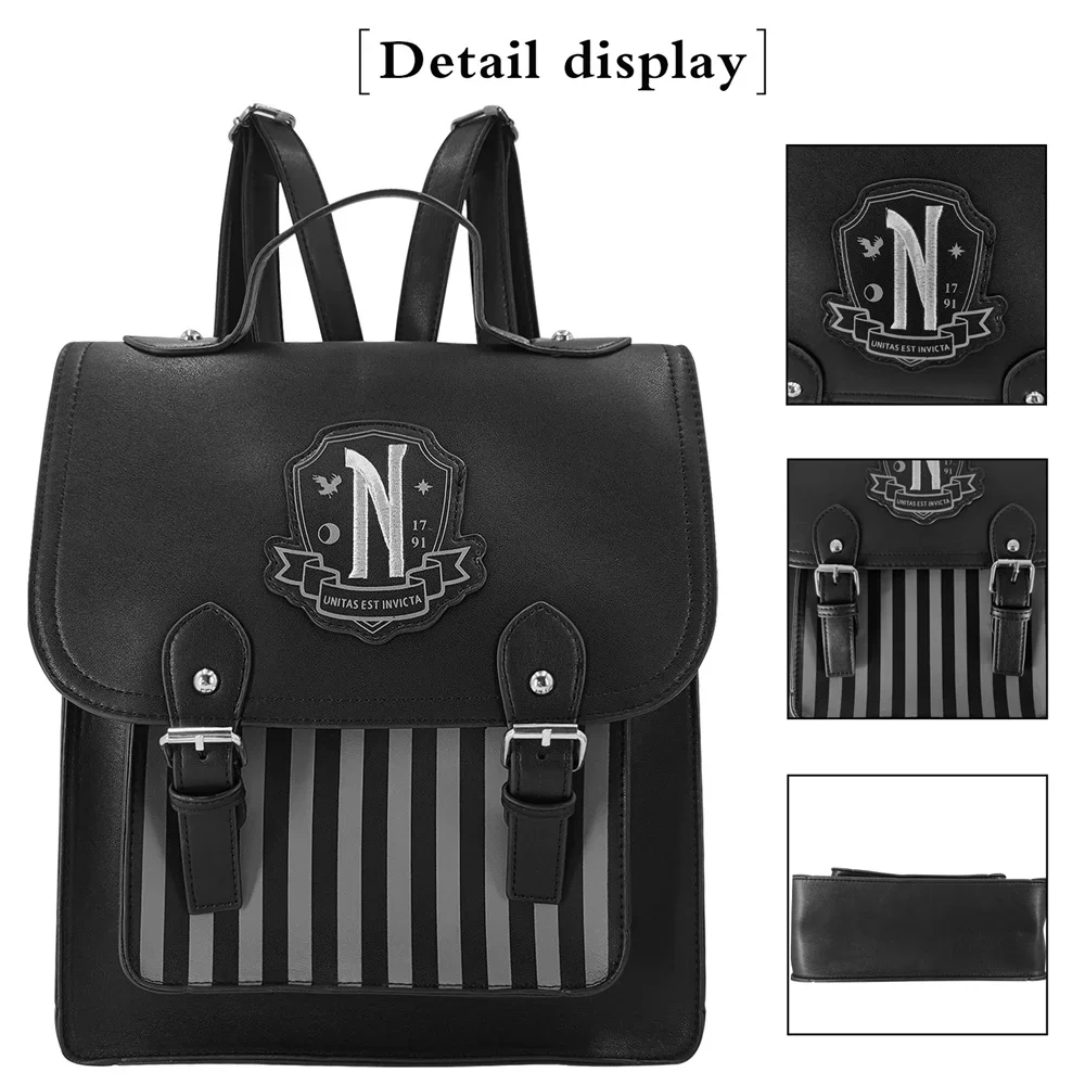 Mochila de cuero PU negra de l - Leather Backpack Vintage reseña y precio