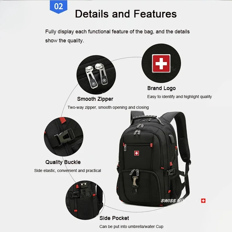Bolso masculino multifunción d - Travel Backpack Anti Theft reseña y precio