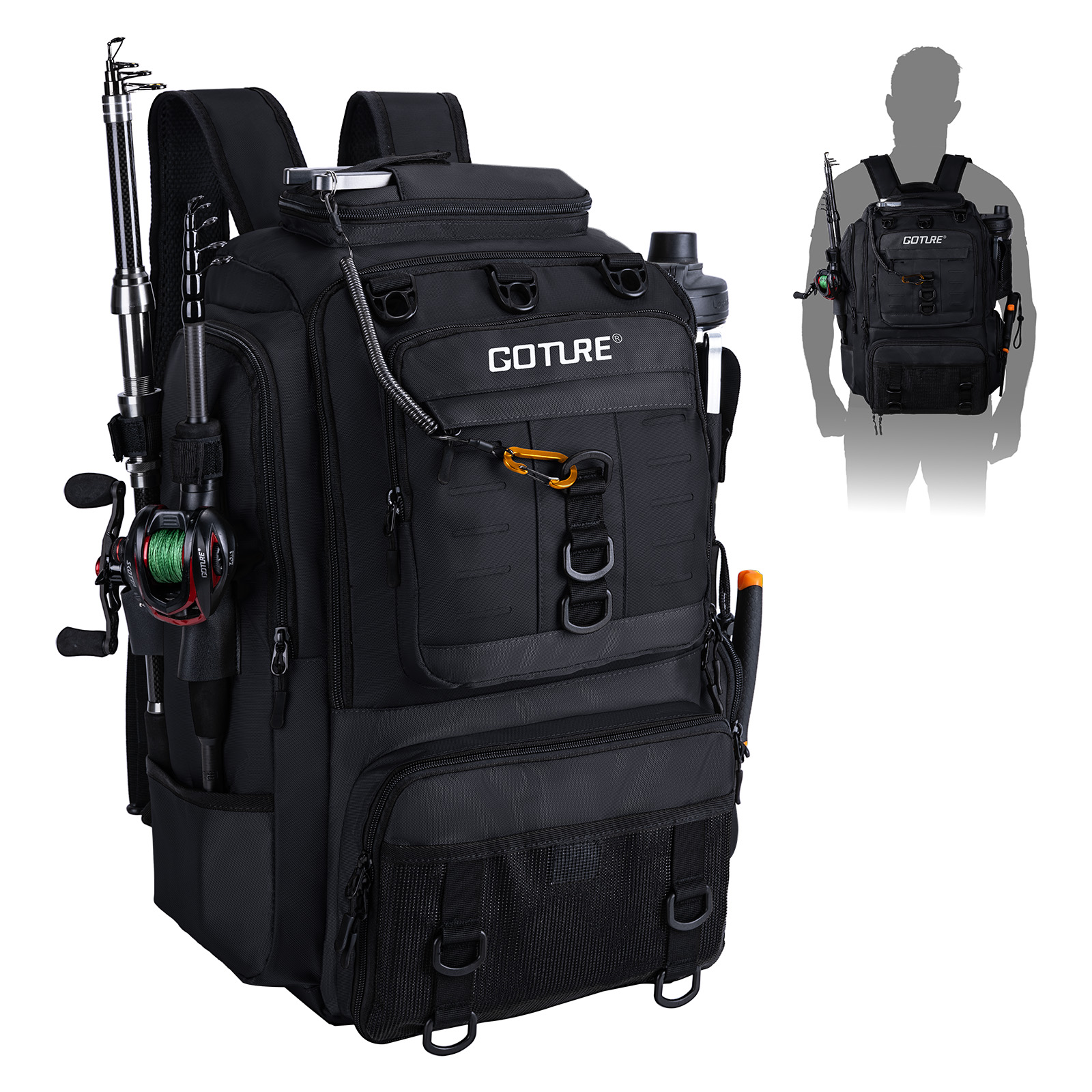 Bolsa de pesca Goture con sopo - Backpack Insert Organizer reseña y precio