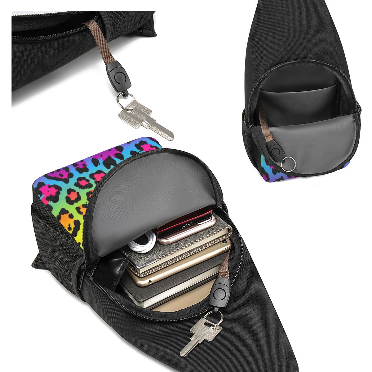 Bolso de pecho con estampado d - Sling Backpack Shoulder reseña y precio