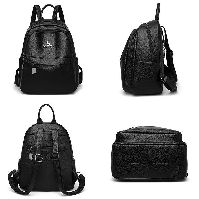 Bolso de hombro de cuero de al - Mini Backpack Purse reseña y precio
