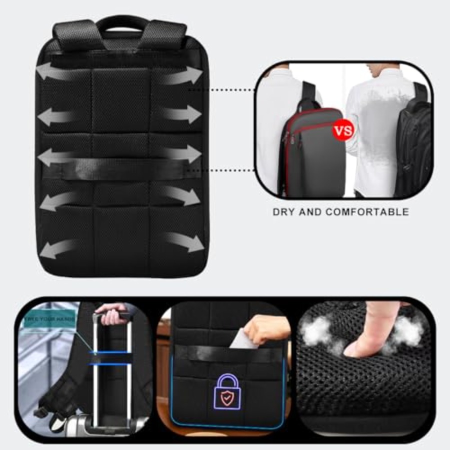 Mochila Delgada y Expandible p - Laptop Backpack 15.6 reseña y precio