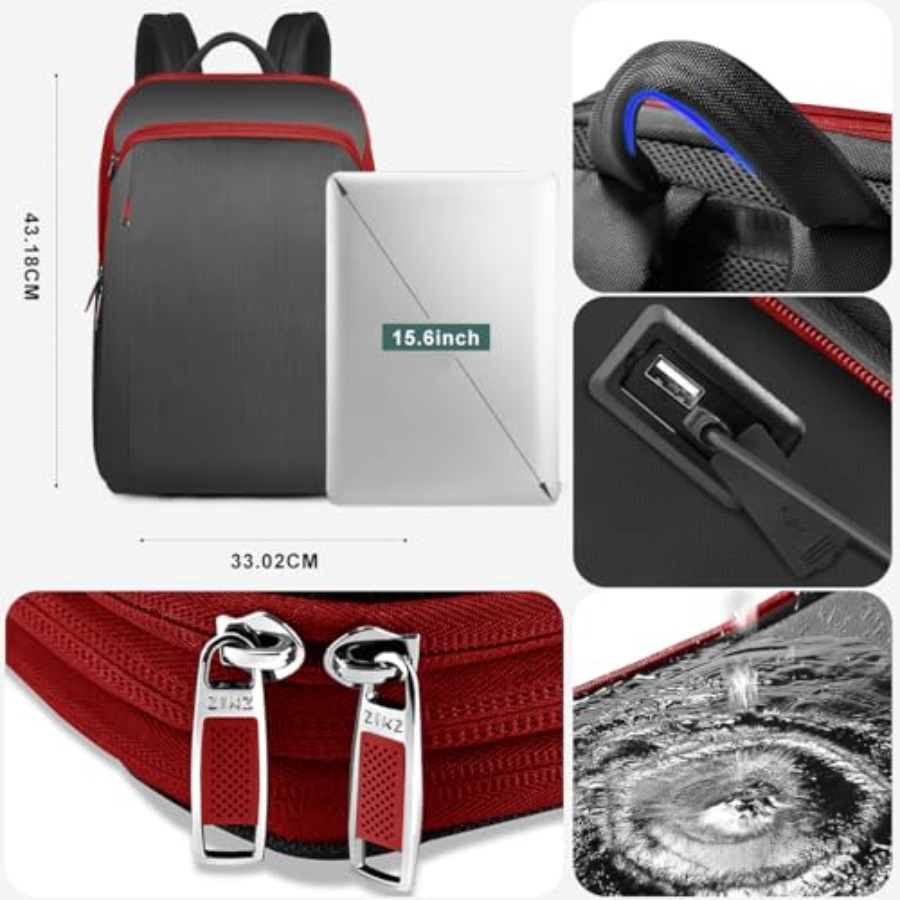 Mochila Delgada y Expandible p - Laptop Backpack 15.6 reseña y precio