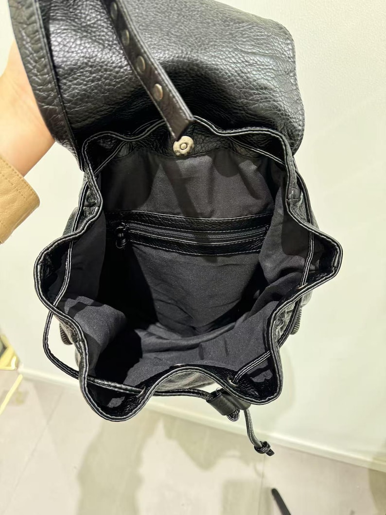 Bandolera de cuero de PU gótic - Leather Backpack Vintage reseña y precio