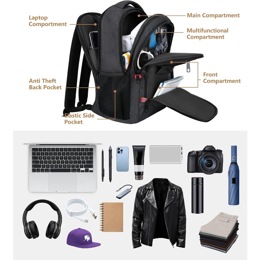 Mochila Escolar para Hombre, p - Laptop Backpack 15.6 reseña y precio